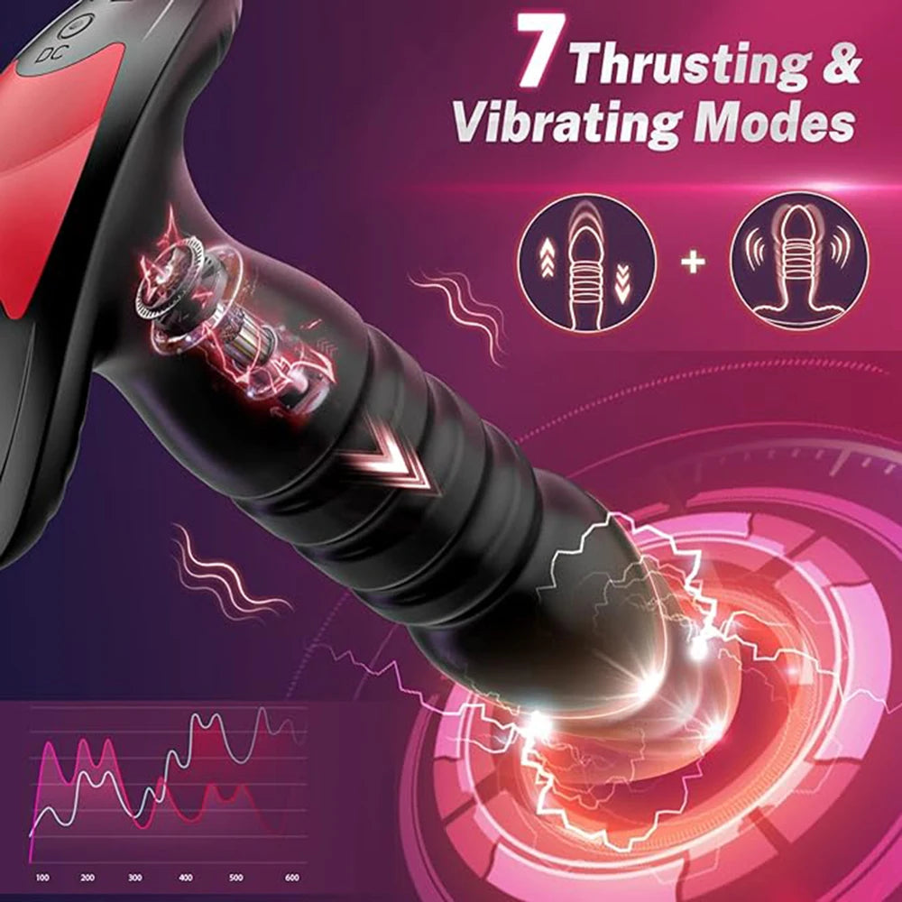 App-Controlled Telescopic Vibrating Plug