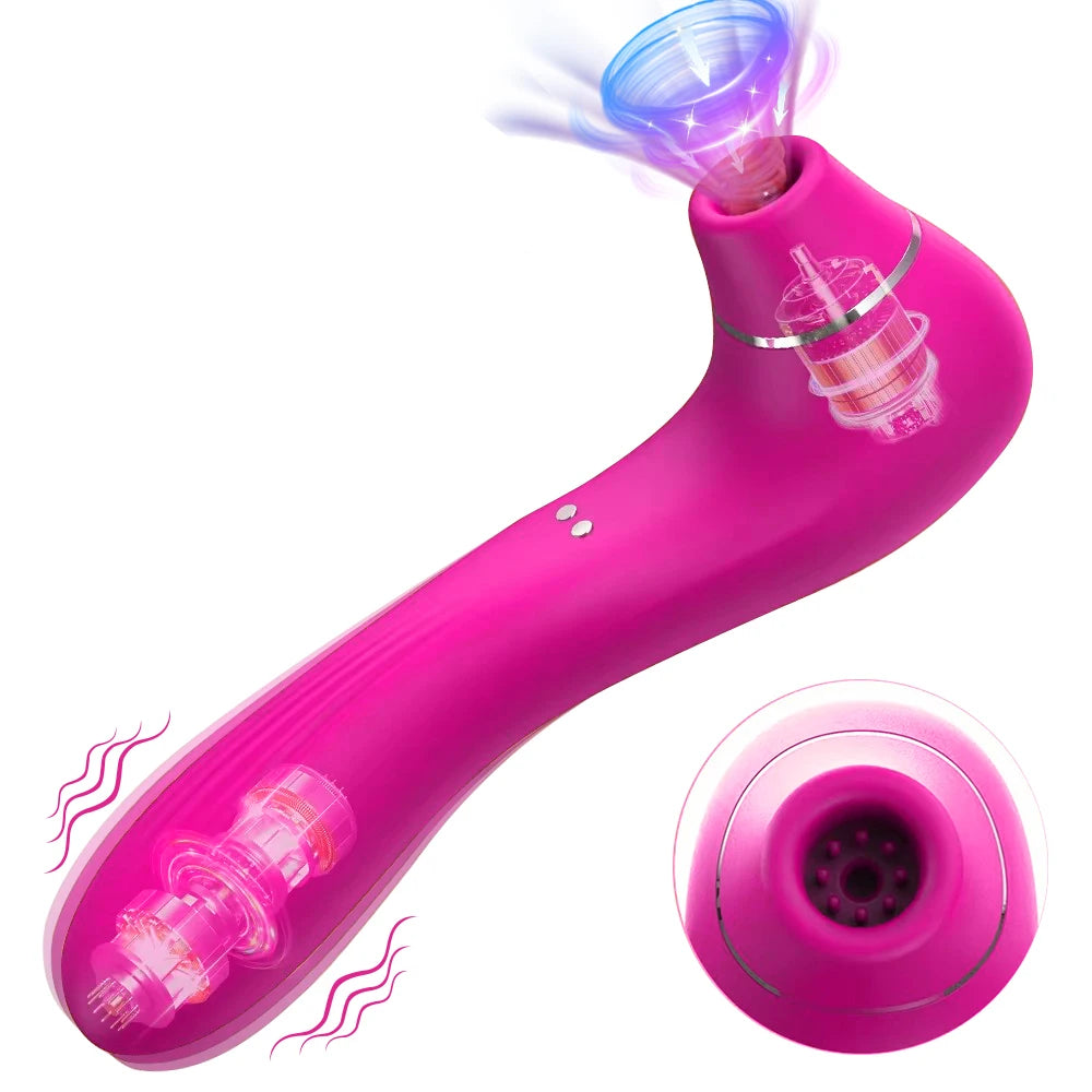 2-in-1 Suction & Vibration Personal Massager