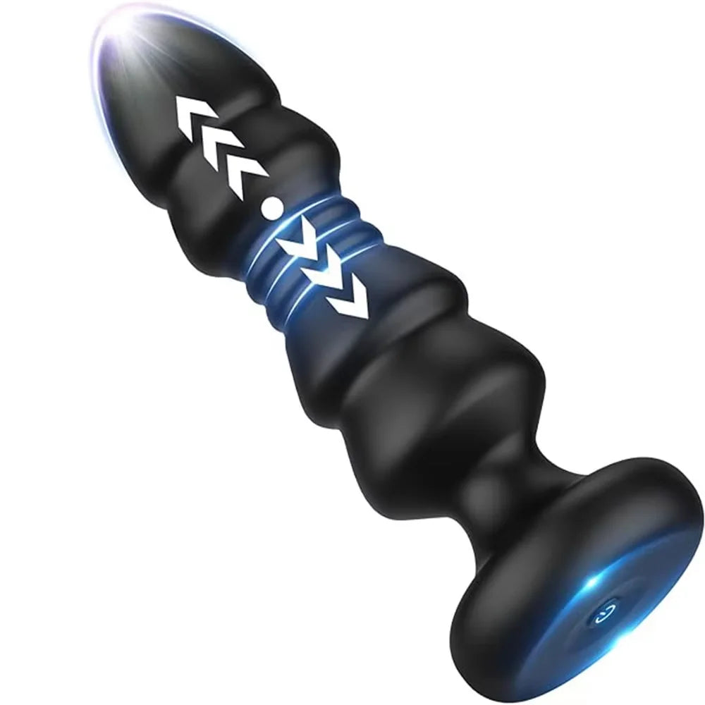 2-in-1 App-Controlled Vibrating Plug with 10 Modes