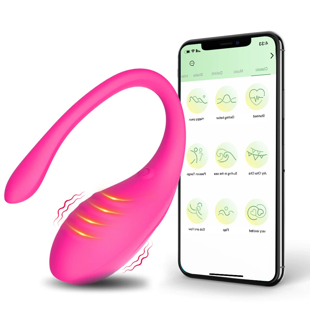 App-Controlled Wearable Vibrating Massager with 9 Modes