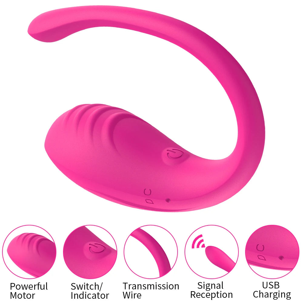 App-Controlled Wearable Vibrating Massager with 9 Modes