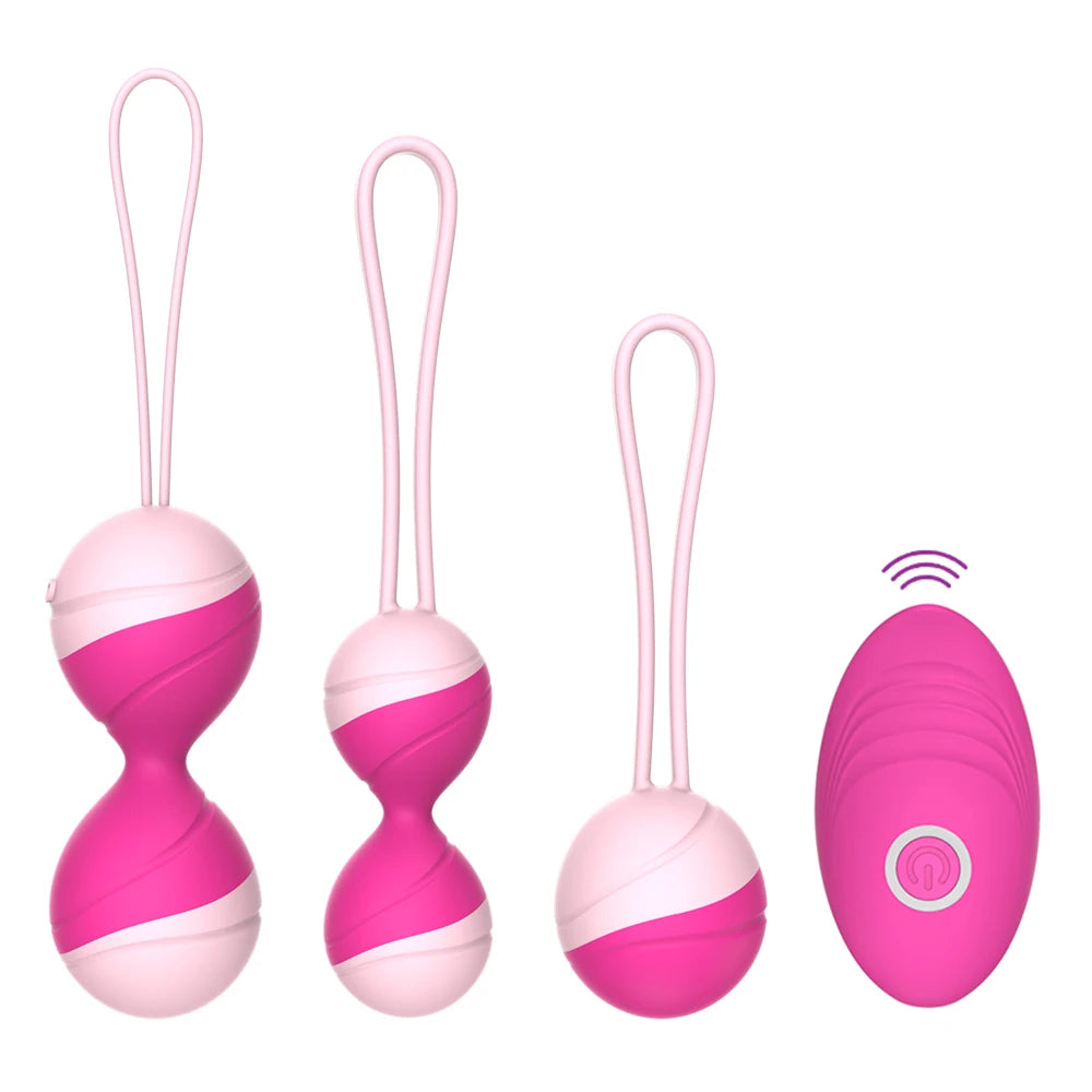Remote-Controlled Silicone Kegel Ball Set