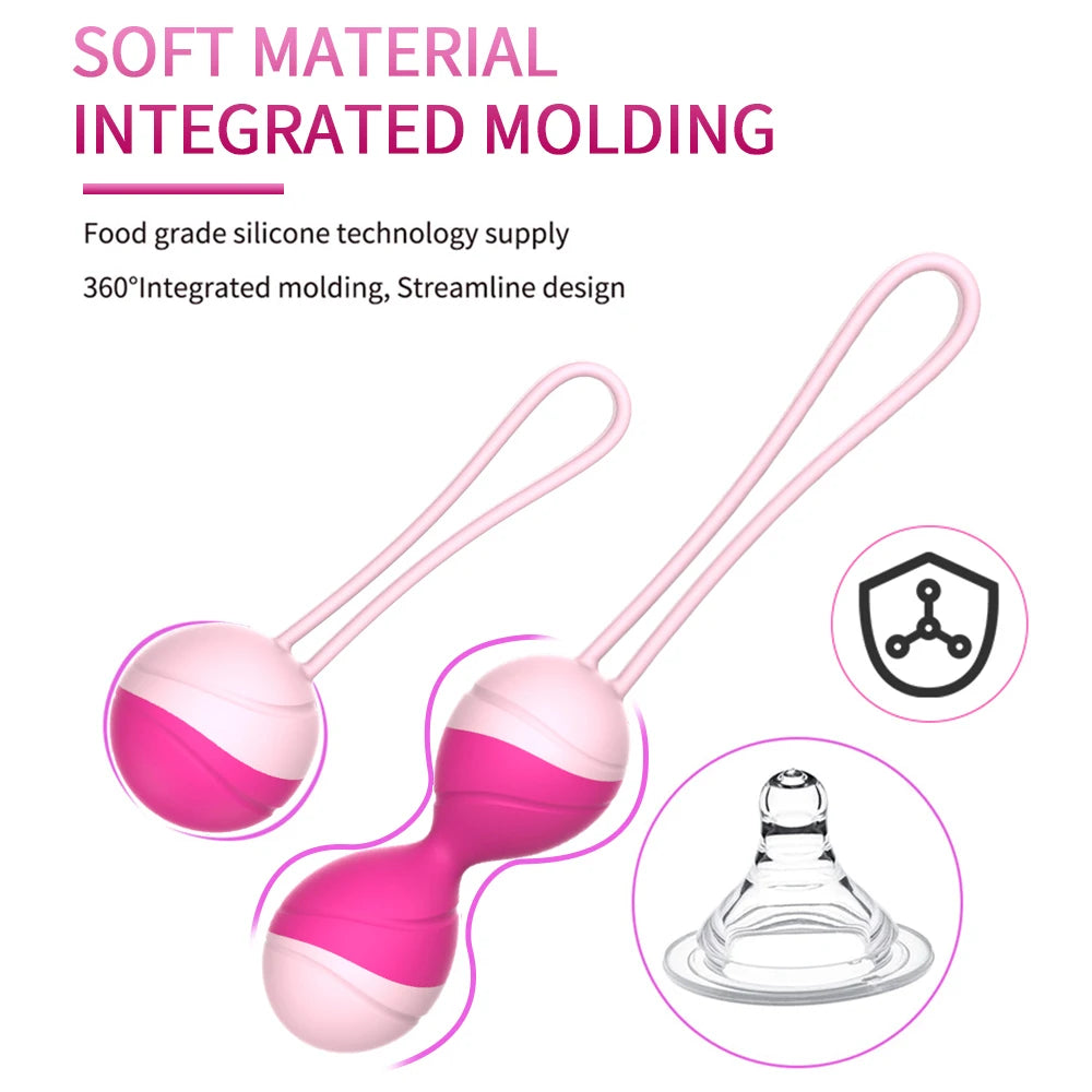 Remote-Controlled Silicone Kegel Ball Set