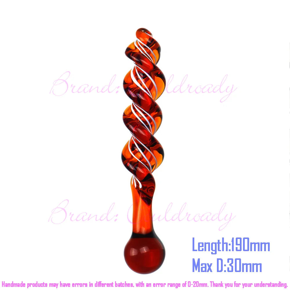 Textured Glass Massager with Ring Handle