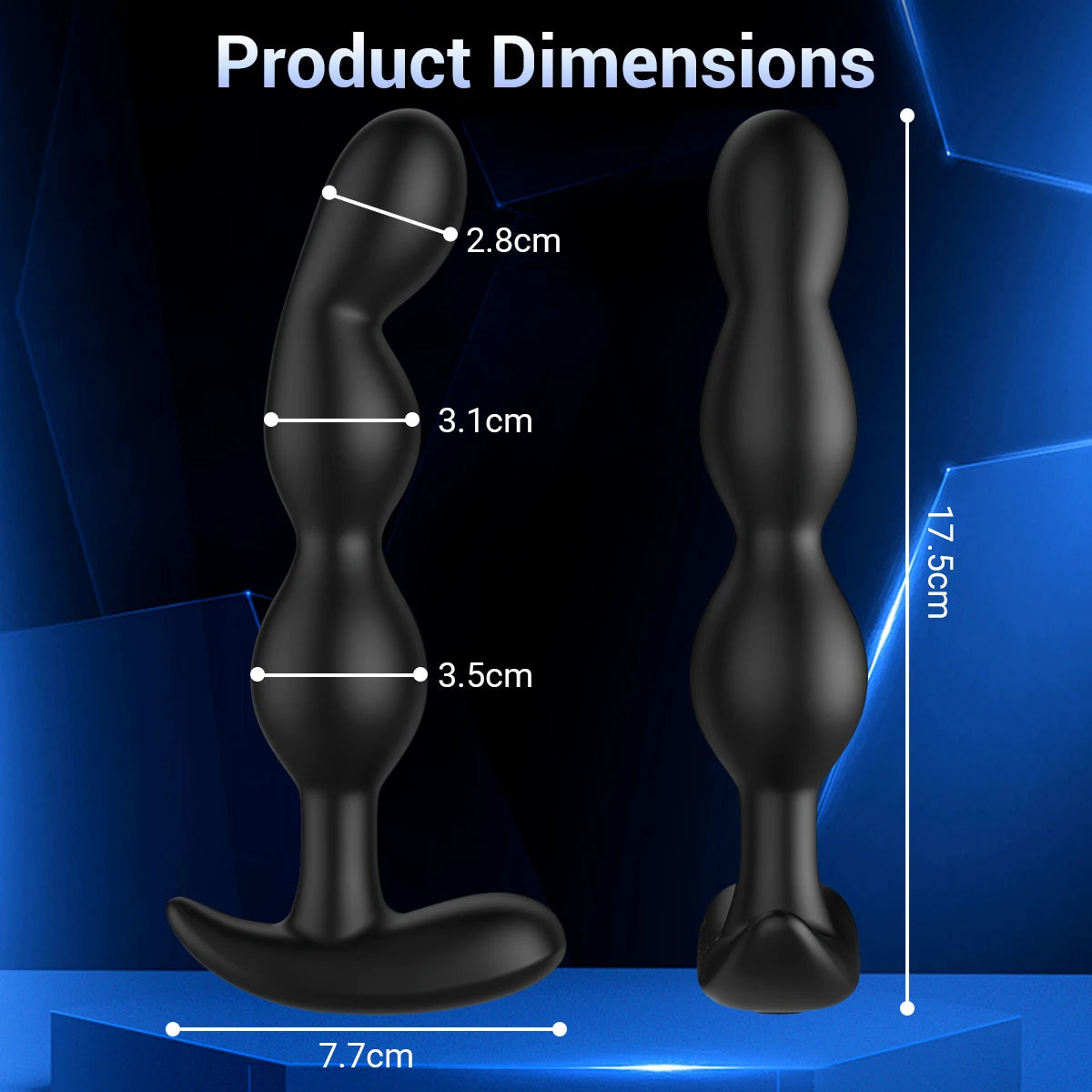 App-Controlled Vibrating Plug with 9 Vibration Modes