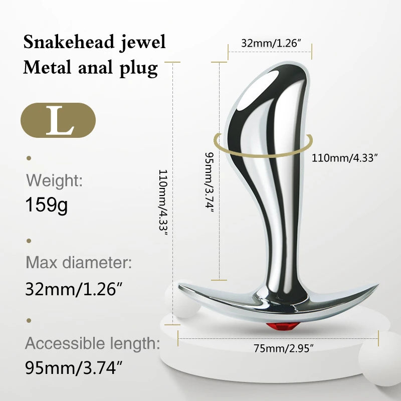 Stainless Steel Plug Set with Flared Bases