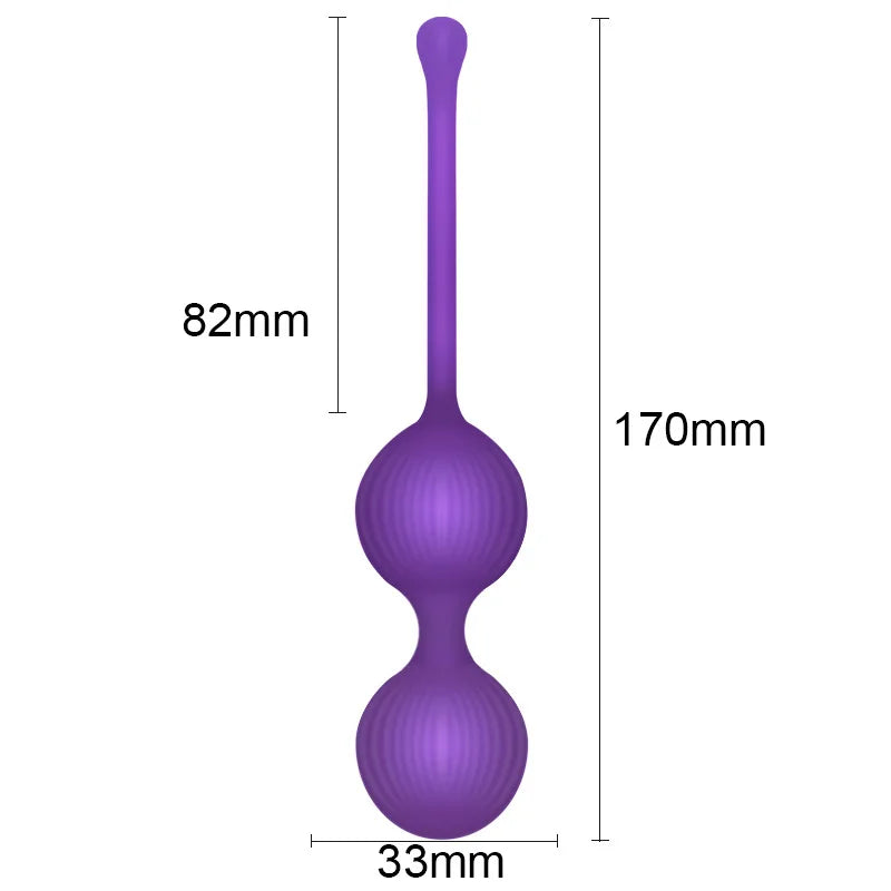 Weighted Silicone Kegel Ball Trainer with Retrieval Loop