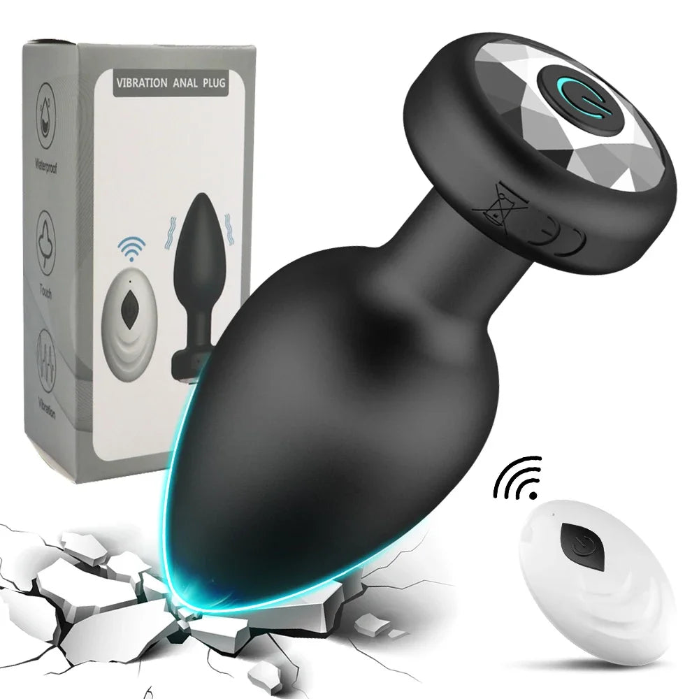 App-Controlled Vibrating Plug with 10 Speed Modes
