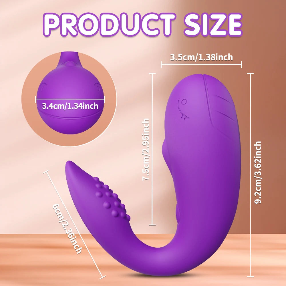 App-Controlled Wearable Vibrating Massager with 9 Speeds