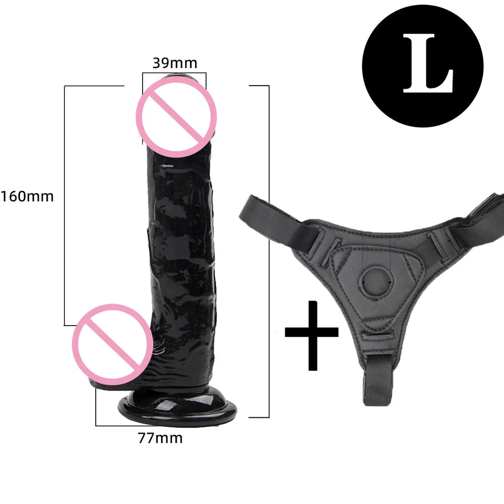 Adjustable Strap-On Harness with Interchangeable Massagers