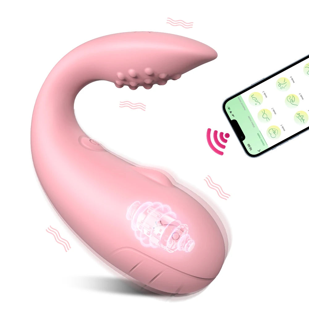 App-Controlled Wearable Vibrating Massager with 9 Speeds