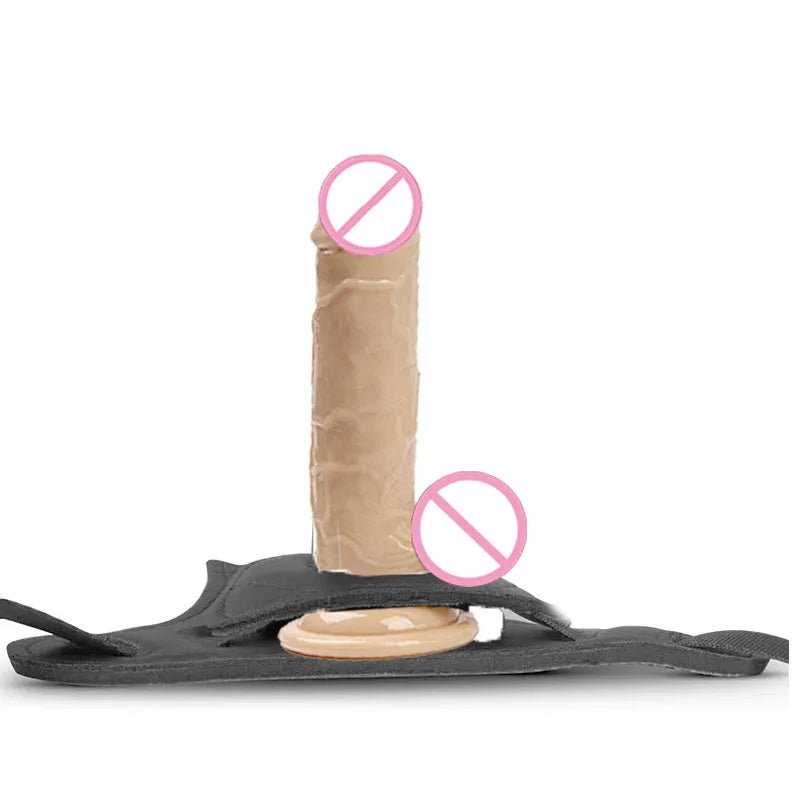 Adjustable Strap-On Harness with Interchangeable Massagers