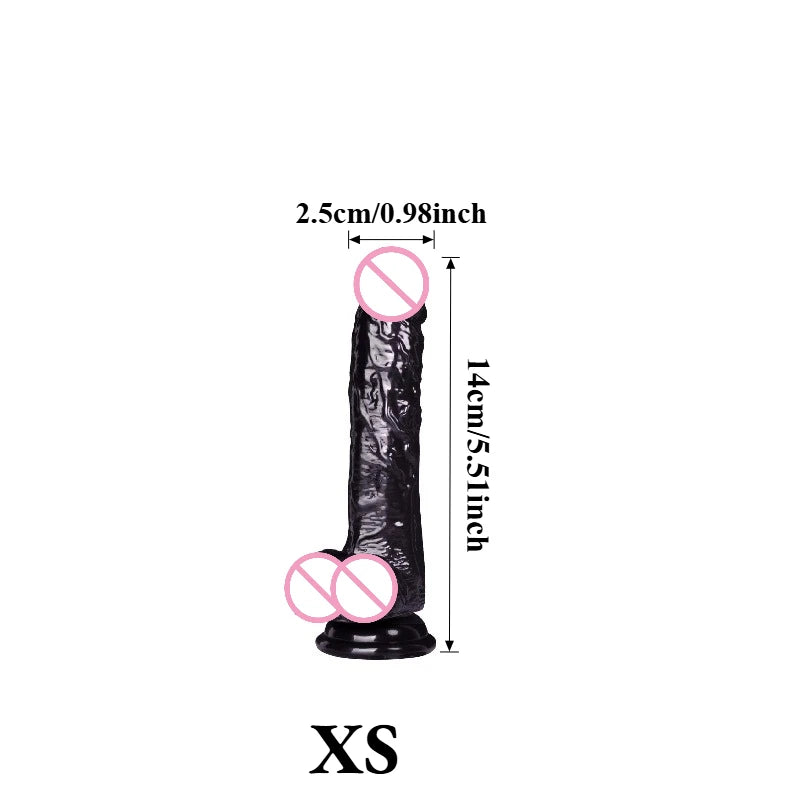 Curved TPE Massager with Suction Cup Base