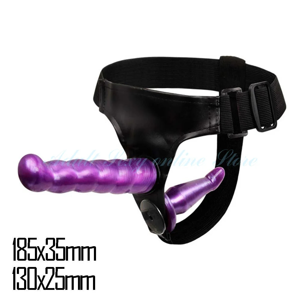 Adjustable Dual-Ended Strap-On Harness Set