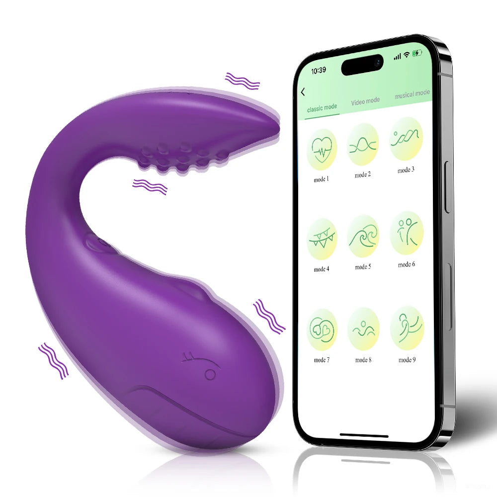 App-Controlled Wearable Vibrating Massager with 9 Speeds