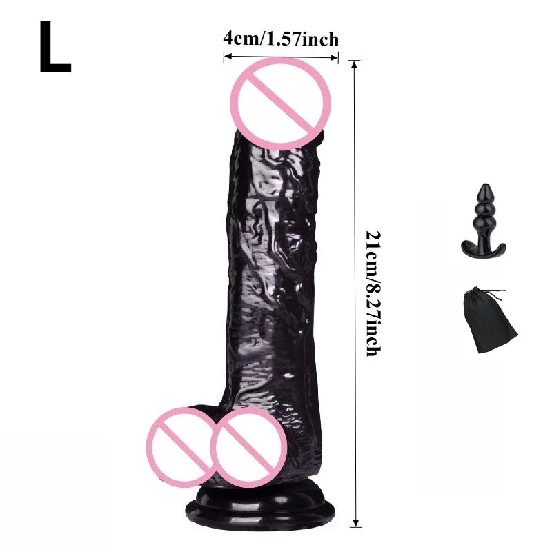 Curved TPE Massager with Suction Cup Base