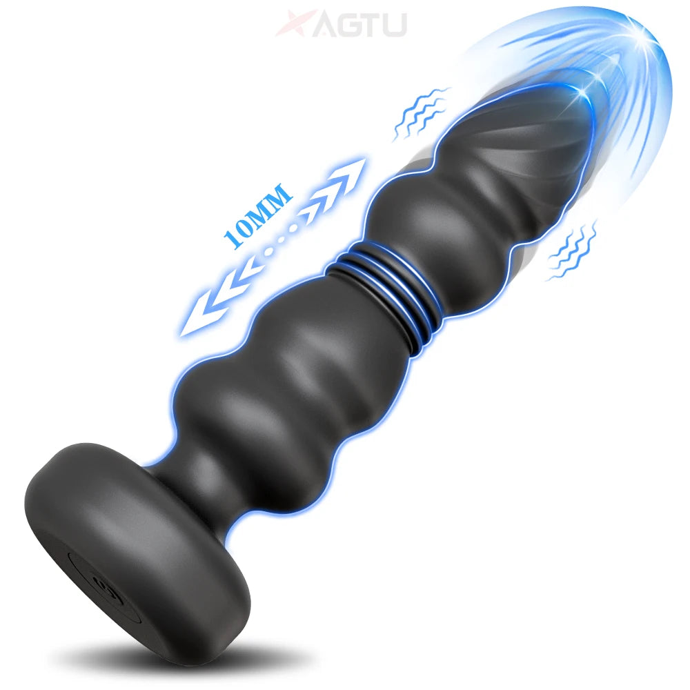 2-in-1 App-Controlled Vibrating Plug with 10 Modes