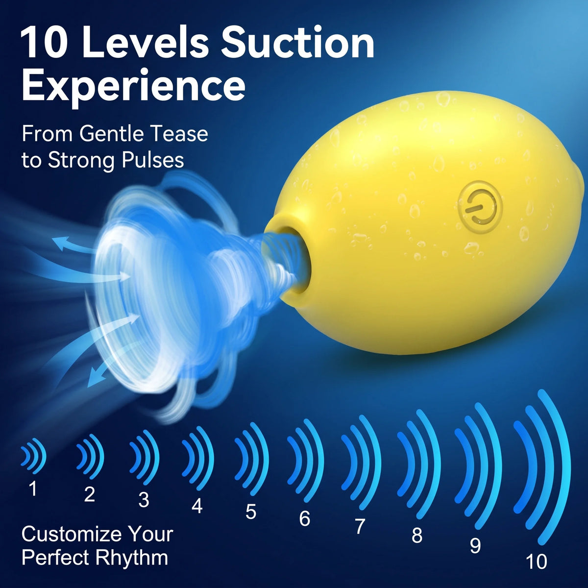Vacuum Suction Personal Massager with 10 Intensity Levels