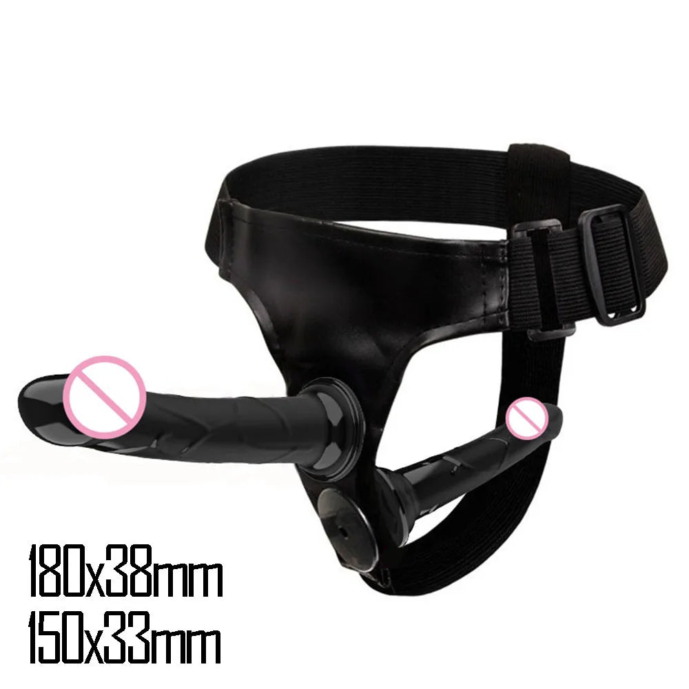 Adjustable Dual-Ended Strap-On Harness Set