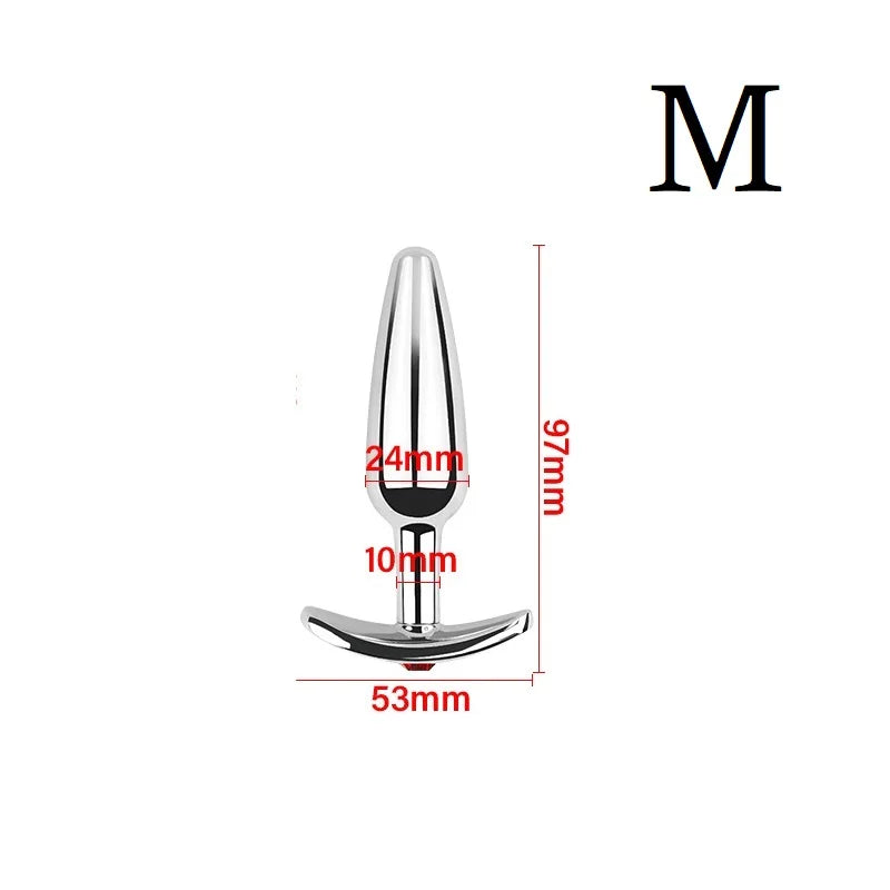 Stainless Steel Plug Set with Crystal Flared Bases