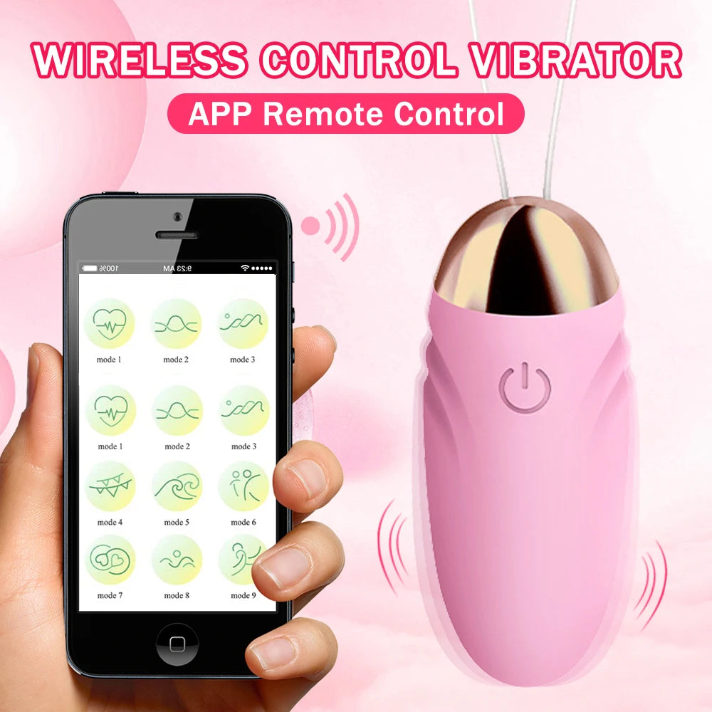 Bluetooth App-Controlled Vibrating Egg Massager