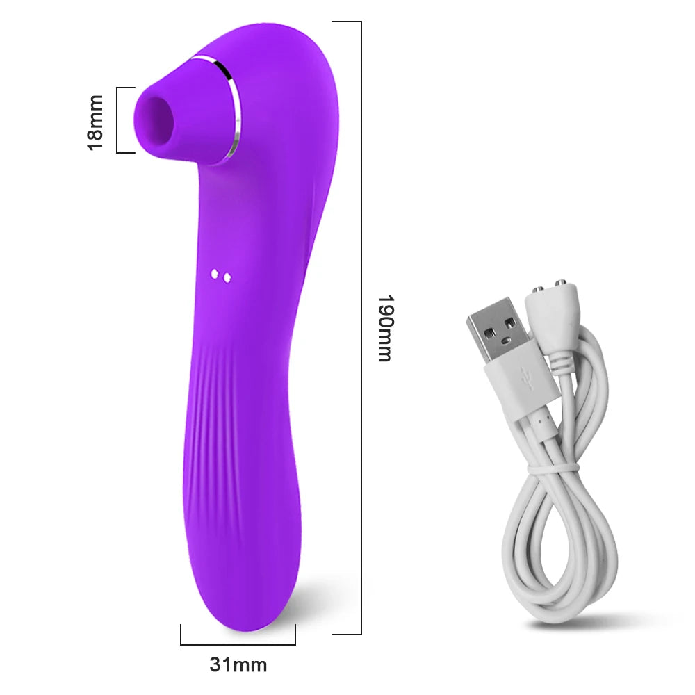 2-in-1 Suction & Vibration Personal Massager