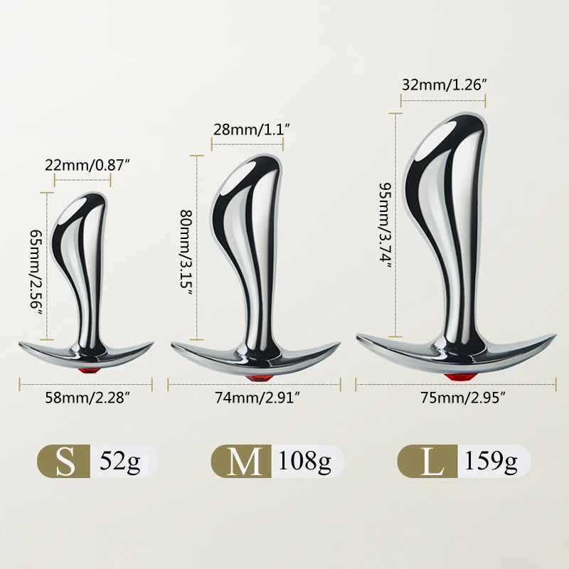 Stainless Steel Plug Set with Flared Bases