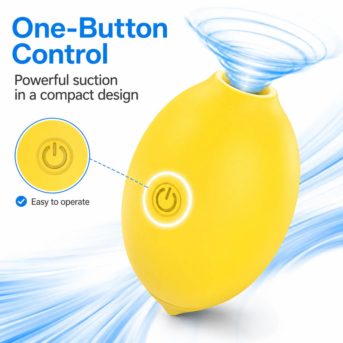 Vacuum Suction Personal Massager with 10 Intensity Levels