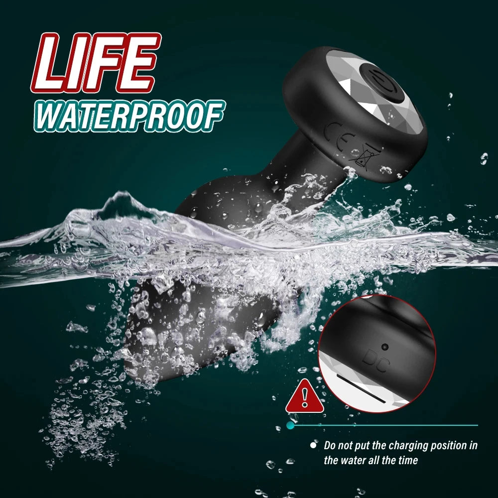 App-Controlled Vibrating Plug with 10 Speed Modes