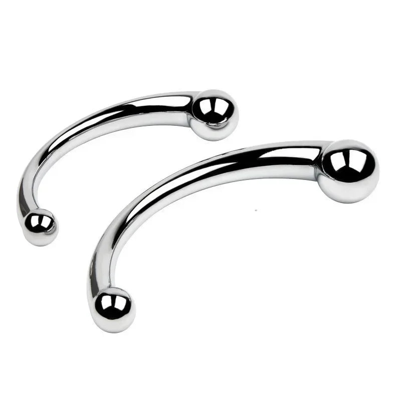 Curved Stainless Steel Double-Ended Massager