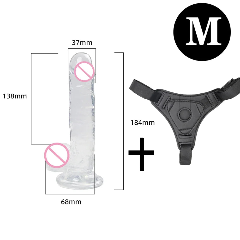 Adjustable Strap-On Harness with Interchangeable Massagers