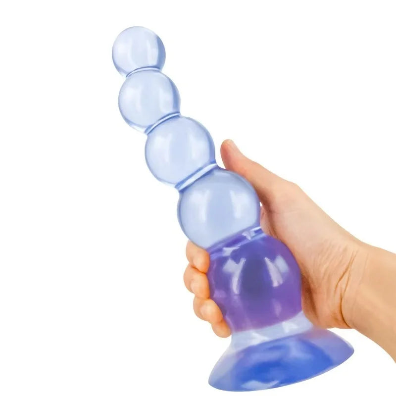 Flexible PVC Beaded Massager with Suction Base