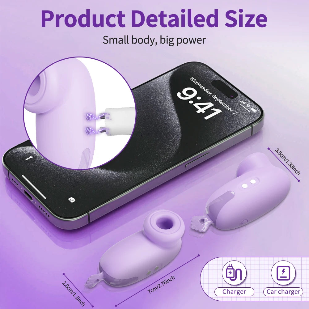 Mini Vacuum Suction Personal Massager with 10 Modes