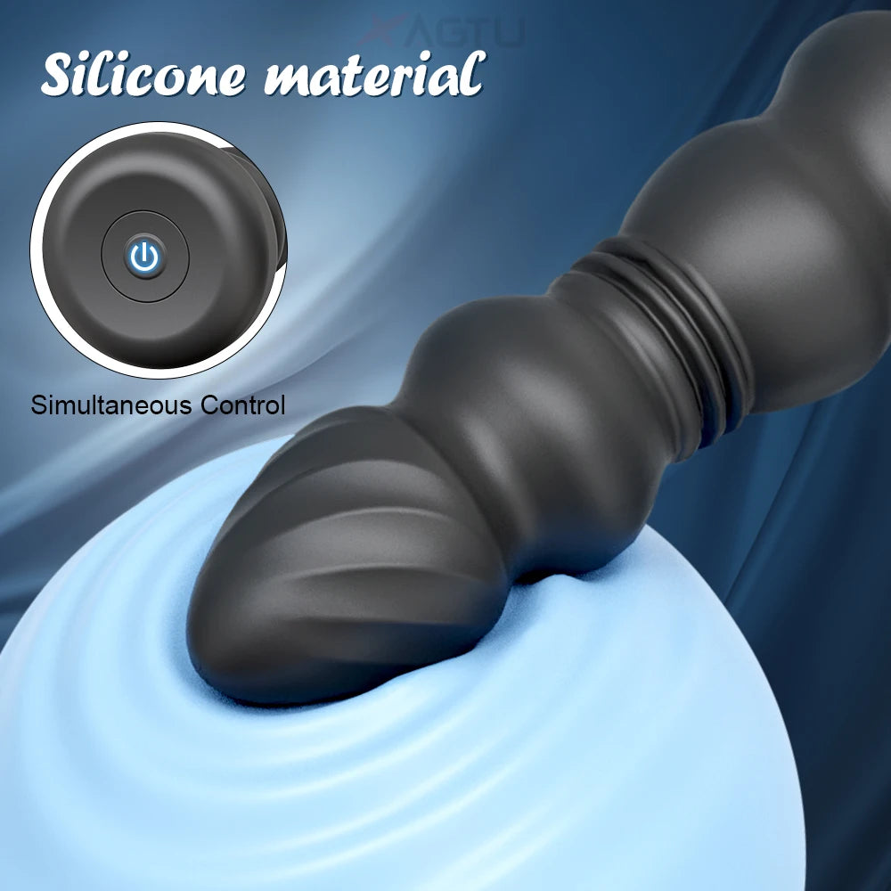 2-in-1 App-Controlled Vibrating Plug with 10 Modes