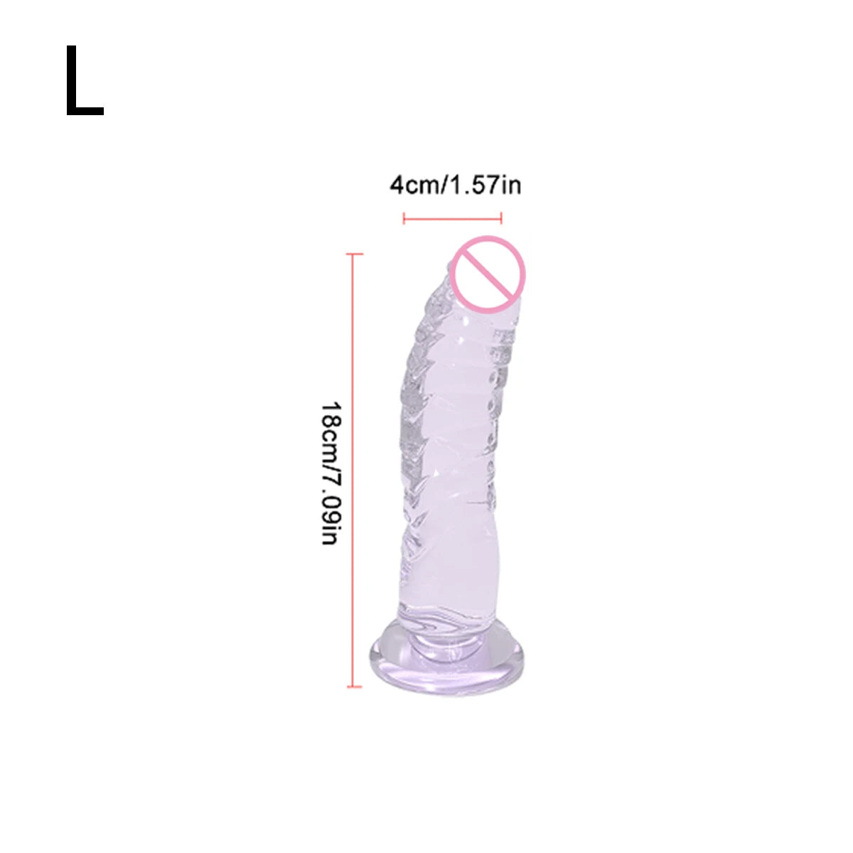 Textured Silicone Massager with Suction Cup Base
