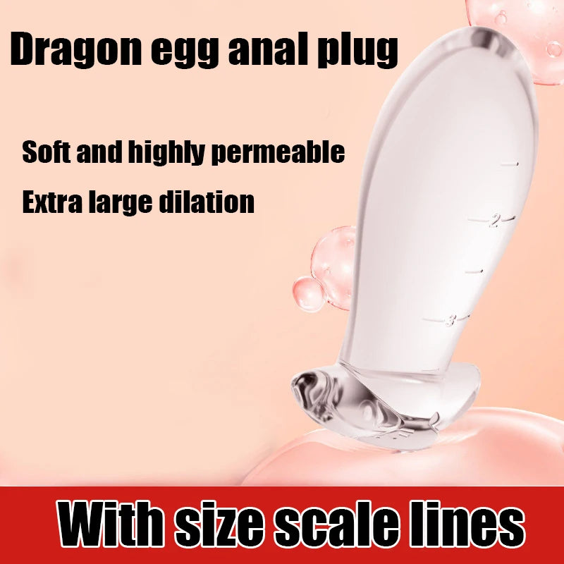 Clear TPE Massager with Measurement Markings
