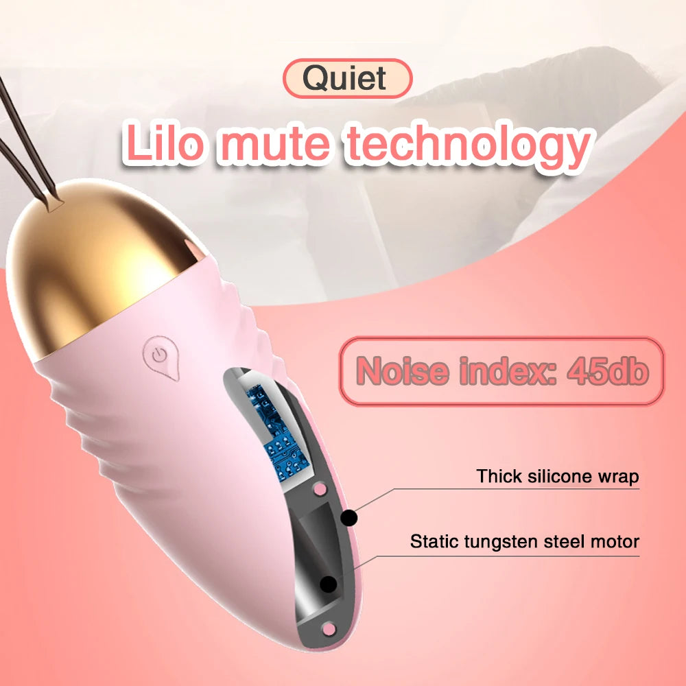 Wireless Remote-Controlled Vibrating Egg with 10 Modes