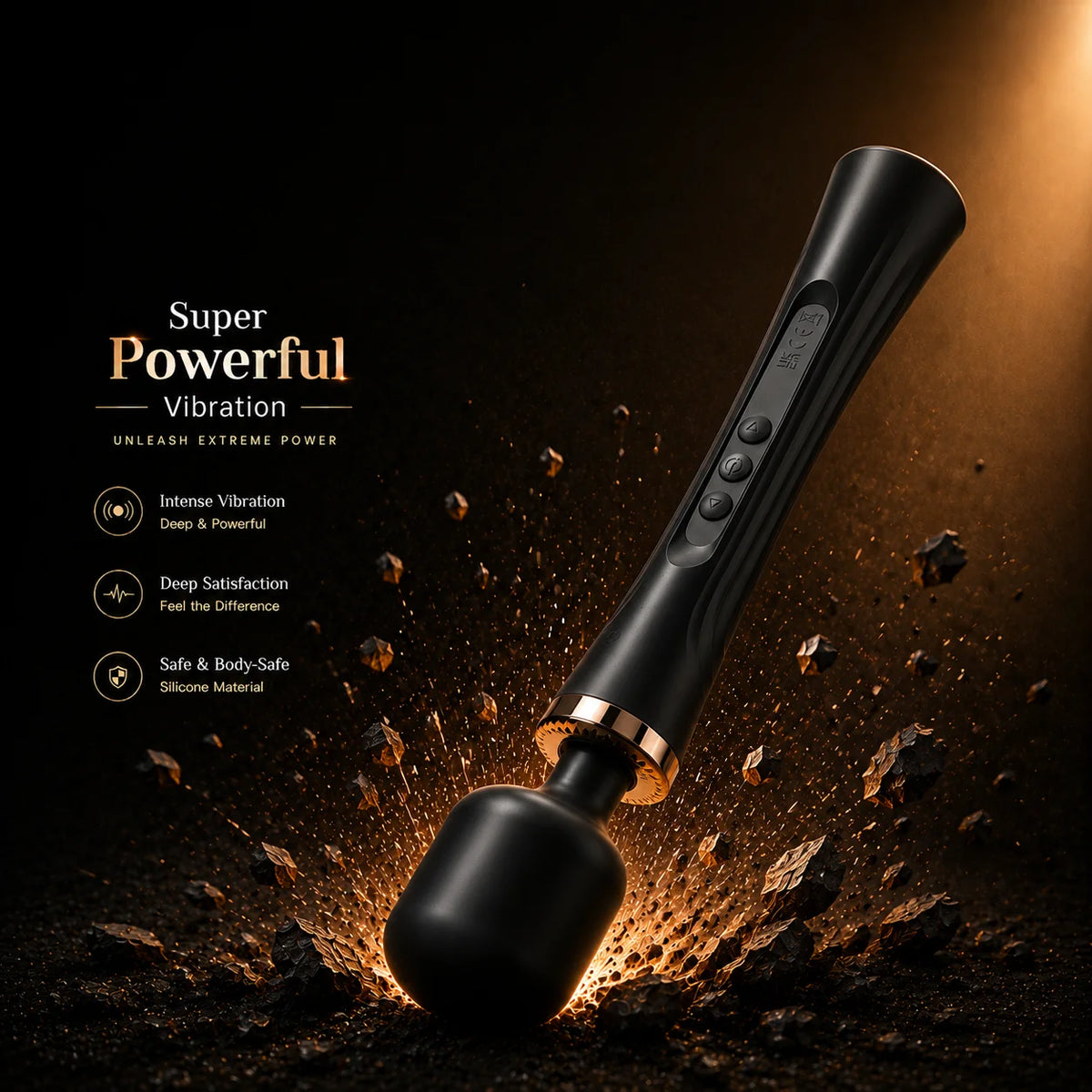 Extra-Large Rechargeable Wand Massager – 29 cm