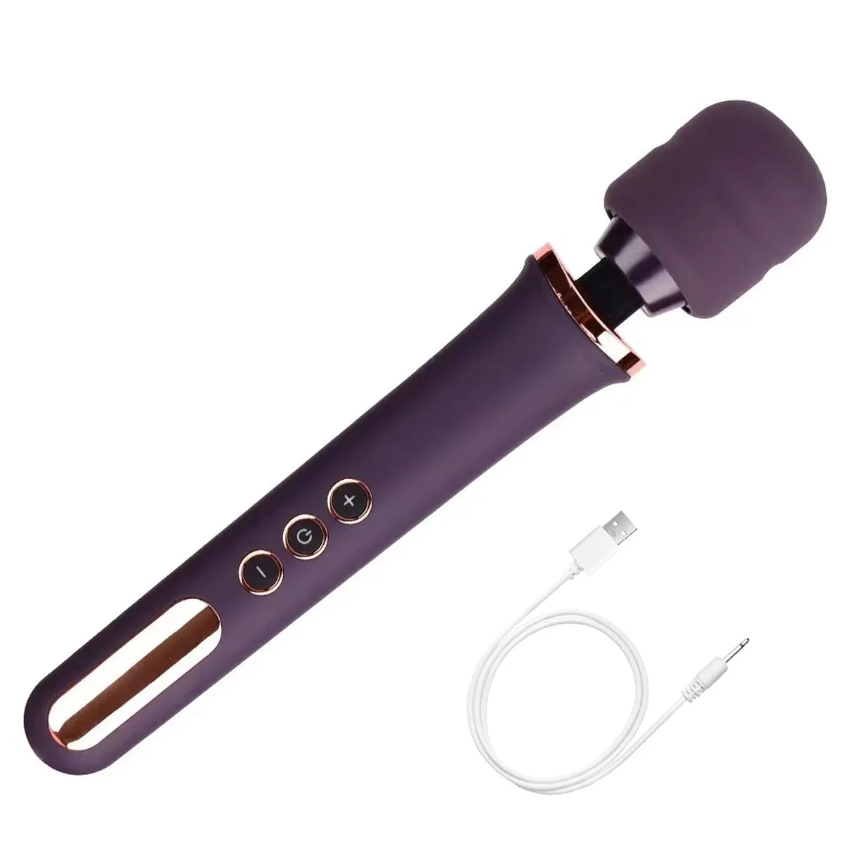 Rechargeable Wand Massager with 10 Vibration Modes