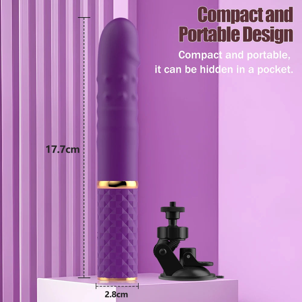 Telescopic Thrusting Massager with 10 Speed Modes