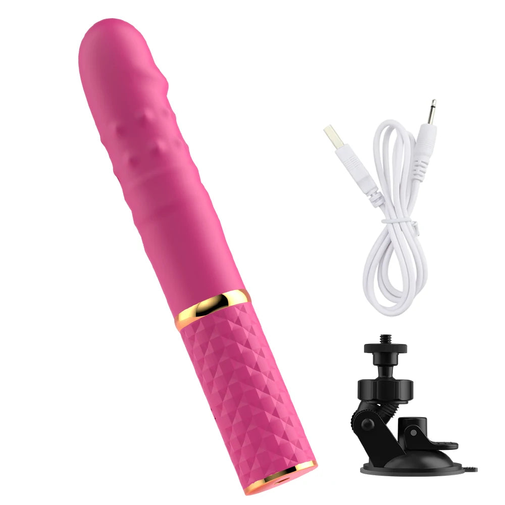 Telescopic Thrusting Massager with 10 Speed Modes