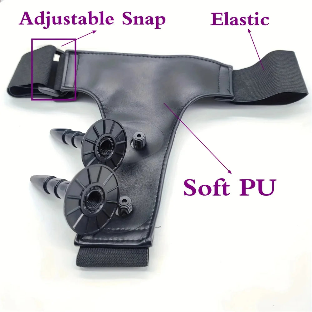 Adjustable Dual-Ended Strap-On Harness Set