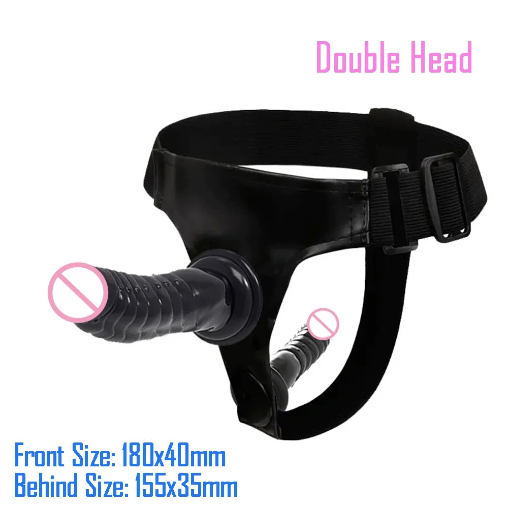 Adjustable Dual-Ended Strap-On Harness Set
