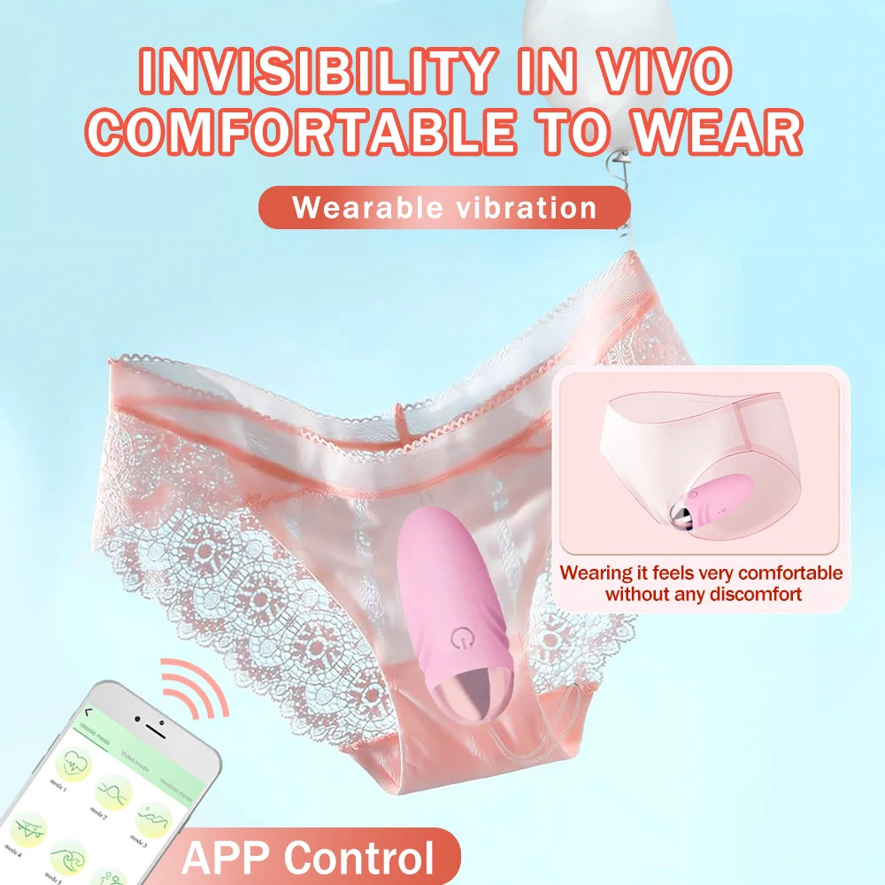 Bluetooth App-Controlled Vibrating Egg Massager
