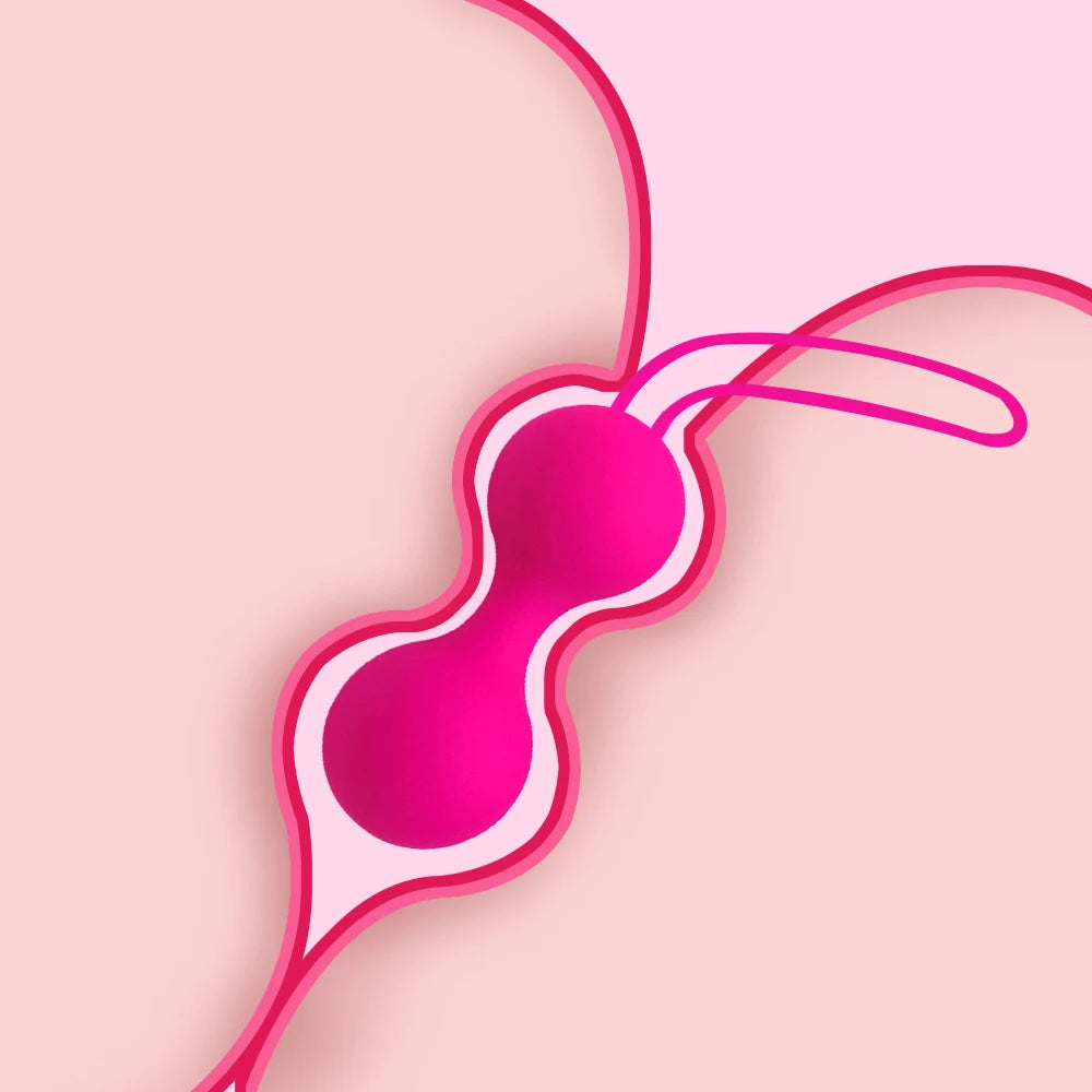 Silicone Kegel Ball Set with Retrieval Loops