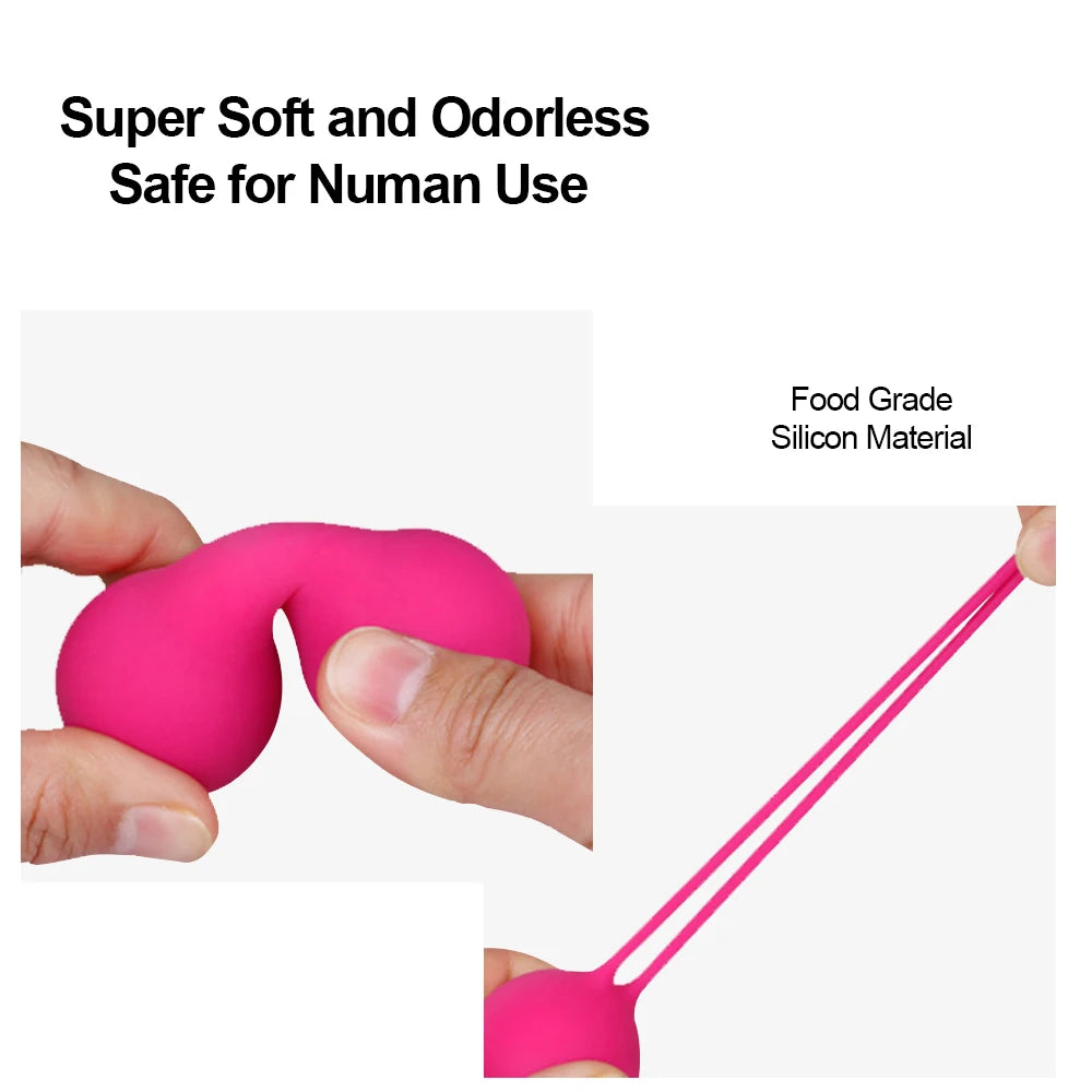 Silicone Kegel Ball Set with Retrieval Loops