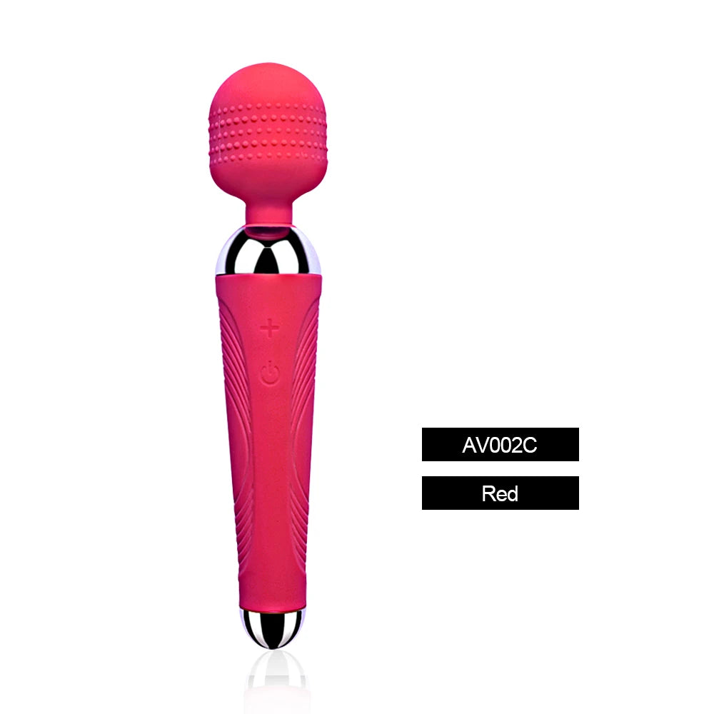 Rechargeable Wand Massager with Textured Flexible Head