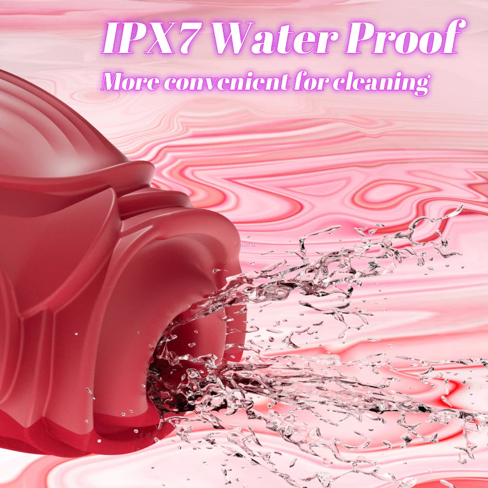 Rose-Shaped Suction & Vibration Personal Massager