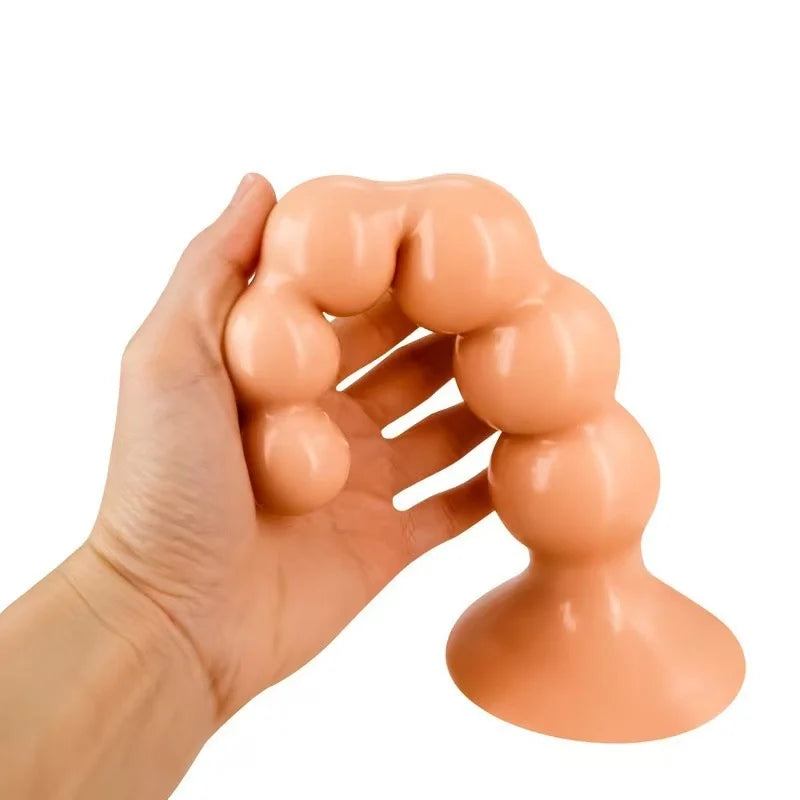 Flexible PVC Beaded Massager with Suction Base