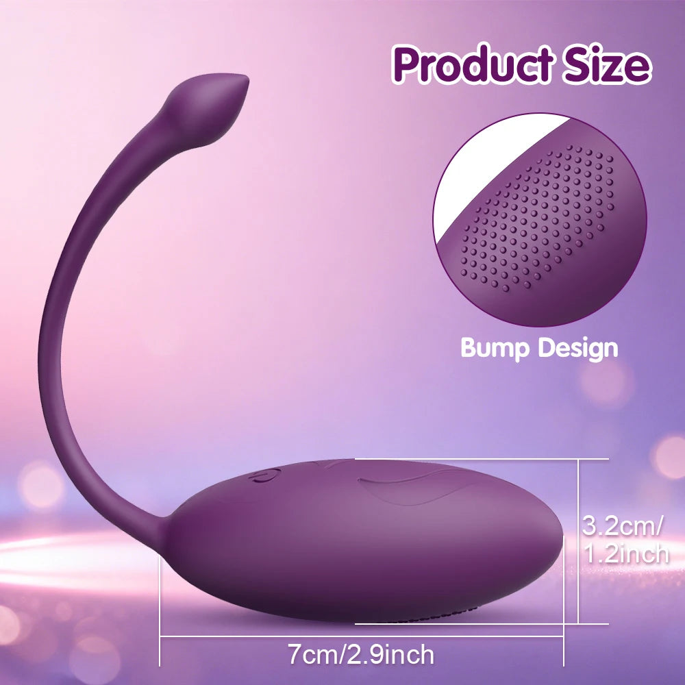 Wireless Remote-Controlled Vibrating Egg with 10 Modes